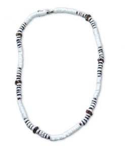 JNL4138 שרשרת צ'וקר דסקיות צדפים עם מקטעי צבעים משתנים