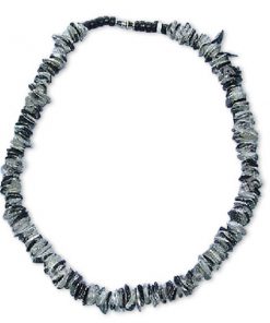 JPHS079B שרשרת צ'וקר שברי צדפים פראיות מלוטשות בצבעים