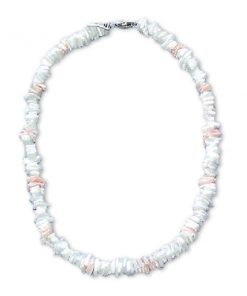 JSH540C שרשרת צ'וקר שברי צדפים פראיות מלוטשות בצבעים