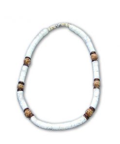 JSH862J שרשרת צ'וקר דסקיות צדפים ספורטיבית 6 דגמים בגווני חום