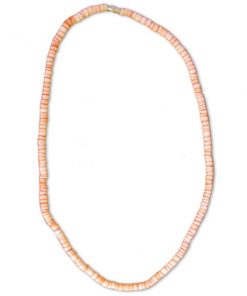 שרשרת צ'וקר דסקיות צדפים של חוף מלוטש עדין בעובי אחיד