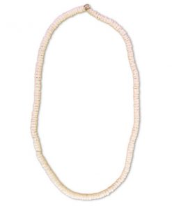 שרשרת צ'וקר דסקיות צדפים של חוף מלוטש עדין בעובי אחיד