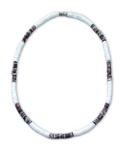 jnl4127 שרשרת צ'וקר דסקיות צדפים עם מקטעי צבעים משתנים