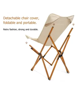 כיסא קמפינג מתקפל קנבס פרפר