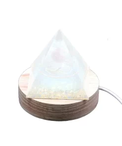 בסיס עץ מואר LED לפירמידה לתיעול אנרגיה