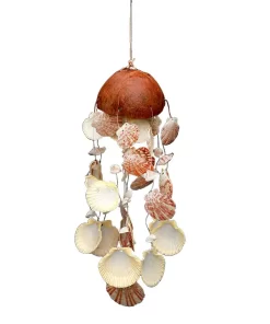 מובייל צדפים ראש קוקוס עבודת יד