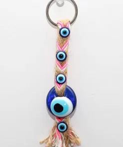 מחזיק מפתחות נגד עין הרע שזורים