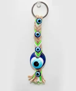 מחזיק מפתחות נגד עין הרע שזורים