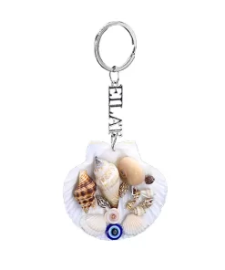 מחזיק מפתחות מעוצב צדפים