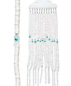 צמידים לקרסול הרגל חוליות צדפים ודג עם עין הרע