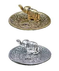 מחזיק קטורת צלוחית מעותרת פסלון פיל סגנון מזרחי