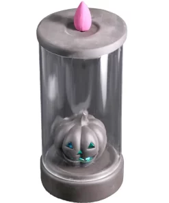 מבער קטורת קרמי מפל עשן עם ראש דלעת ליל כל הקדושים