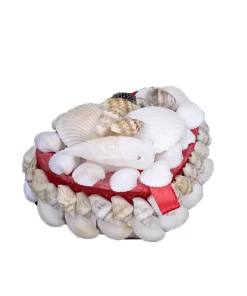 קופסת תכשיטים לנשים מצדפים לב 5X5